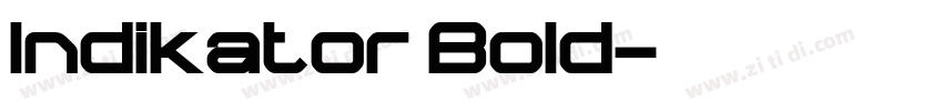 Indikator Bold字体转换